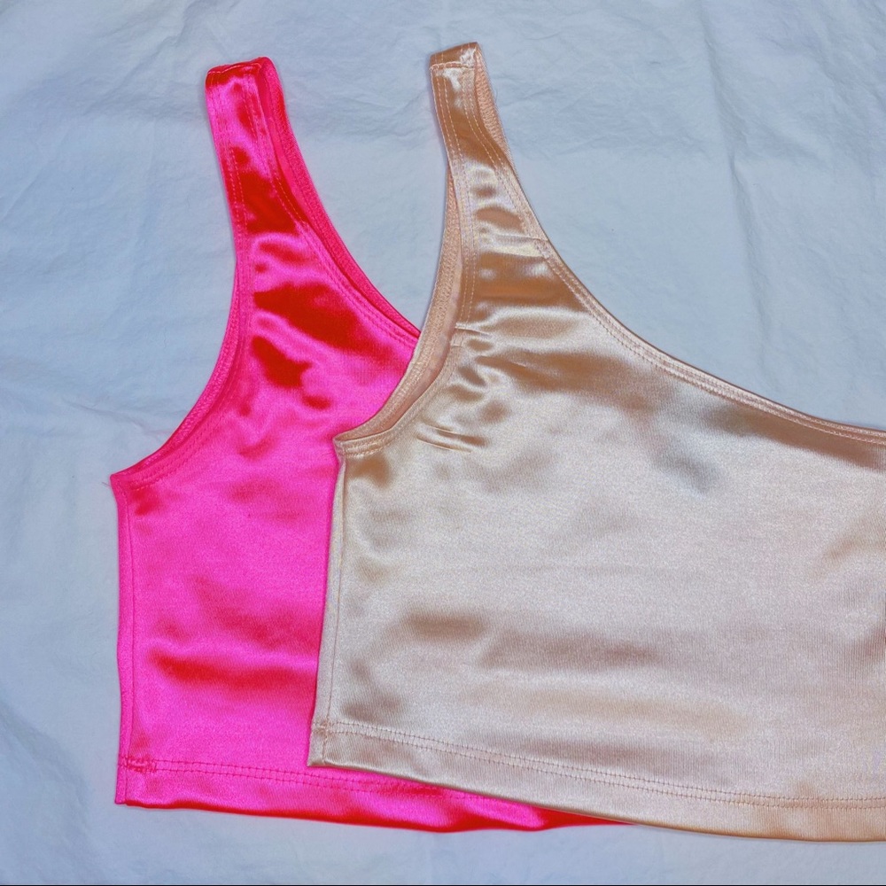 Forever 21 - Pink & Rose Gold Crop Top